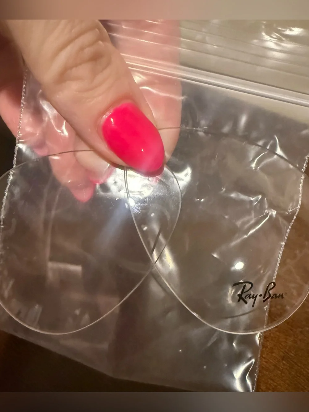 Ray-Ban clear demo lenses - aviator